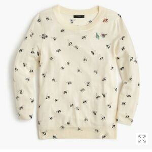 J.Crew Ivory Tippi Sweater with Bee Print
Size small. 
Excellent condition